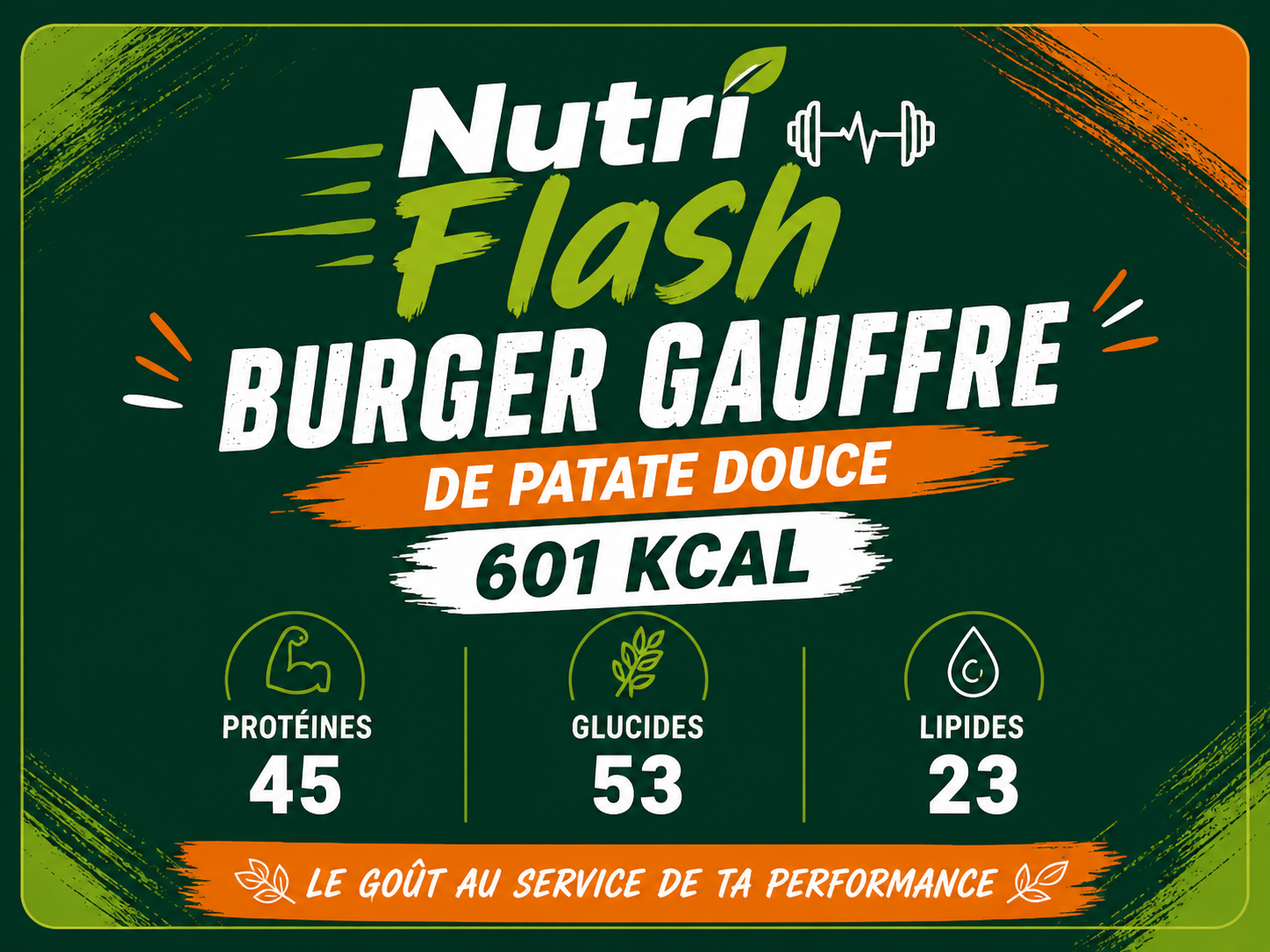 Burger de patate douce